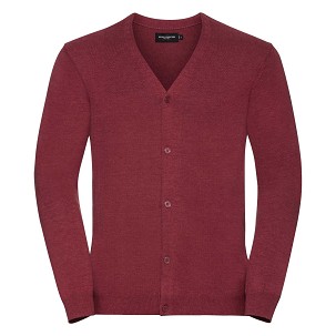 RUSSEL Men's Hooded V-neck Cardigan