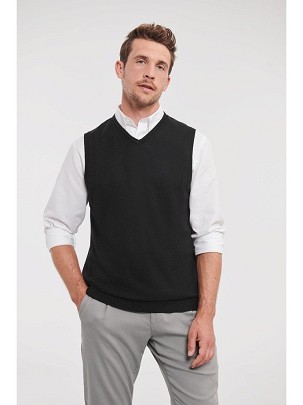 RUSSEL Men's Sleeveless Knit Sweater