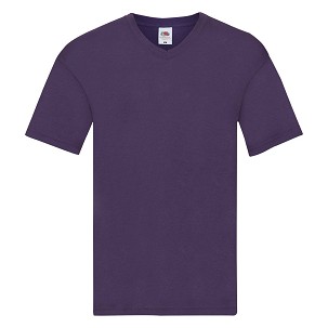 Fruit of the Loom, Original V-neck T, muška majica kratkih rukava sa v izrezom, ljubičasta, 3XL