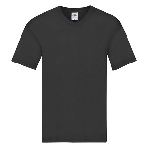 Fruit of the Loom, Original V-neck T, muška majica kratkih rukava sa v izrezom, crna, 4XL