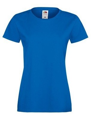 Fruit of the Loom, Ladies Sofspun, Women's T-shirt, royal blue, L