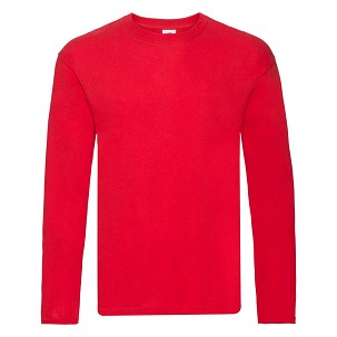 Fruit of the Loom, Original Long Sleeve T, muška majica dugih rukava, crvena, M