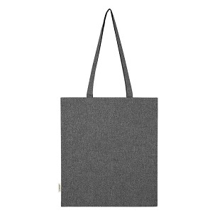 NATURELLA MELANGE 120, recycled cotton bag, 120 g/m2, black