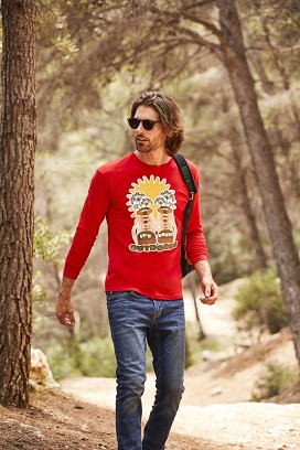 Fruit of the Loom, Valueweight, muška pamučna majica dugih rukava, pepeljasto siva, 2XL