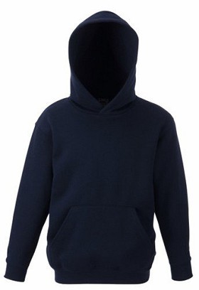 Fruit Of The Loom, Kids Classic Hooded Sweat, duks za decu sa kapuljačom, tamno teget, 9-11