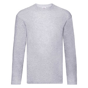 Fruit of the Loom, Original Long Sleeve T, Men's Long Sleeve T-Shirt, Ash Gray, XL