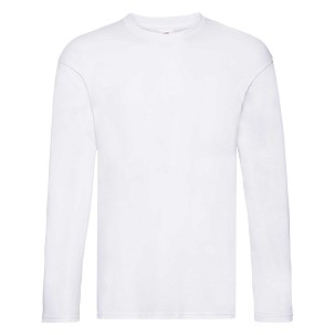 Fruit of the Loom, Original Long Sleeve T, Men's Long Sleeve T-shirt, White, 2XL