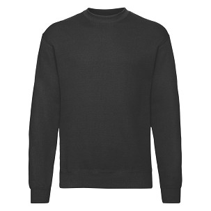Fruit of the Loom, Classic Set-in Sweat, Classic Men's Hoodie, Black, XL