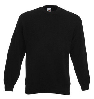 Fruit of the Loom, Classic Set-in Sweat, klasični muški duks,crna , 2XL