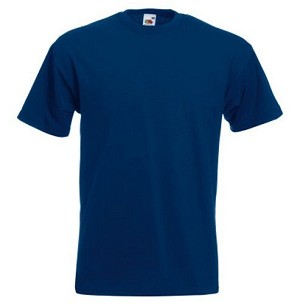 Fruit of the Loom, Super Premium, muška pamučna majica kratkih rukava, teget, 3XL