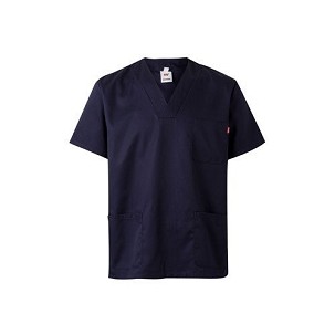 VL ILLAPA. Twill tunic (190g/m²) with short sleeves, in polyester (65%) and cotton (35%)